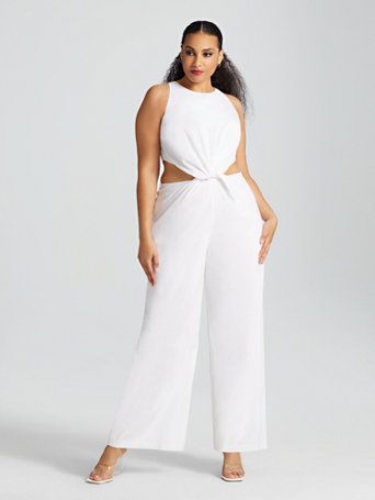 Gabrielle union cheap white jumpsuit