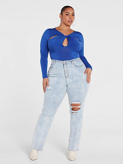 Plus Size Straight Leg and Relaxed Fit Jeans and Denim
