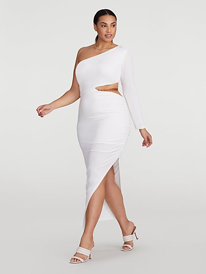 Plus Size Skai One Sleeve Cutout Dress - Gabrielle Union x FTF - Fashion To Figure