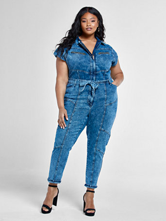 Plus Size Alianna Vintage Wash Denim 