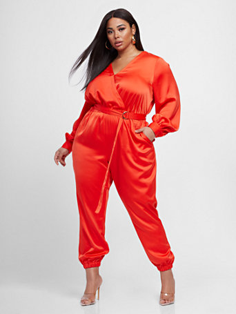 gabrielle union red cape jumpsuit