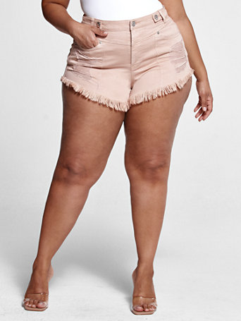 plus size cheeky shorts