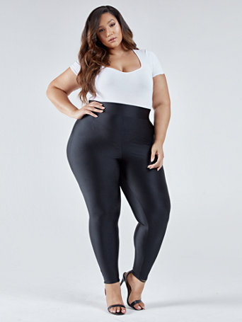 Jordana High Rise Shiny Leggings 