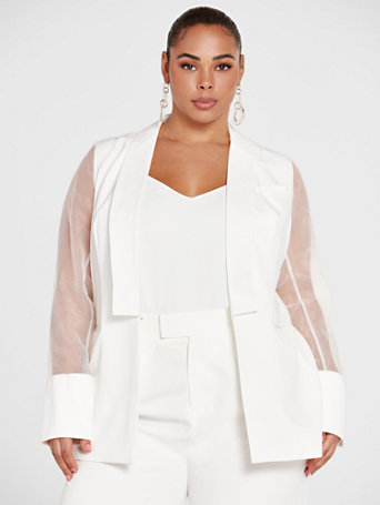Plus Size Juliette Organza Sleeve 