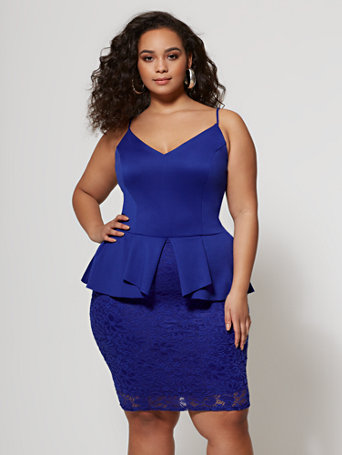 plus size peplum dress