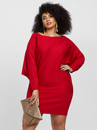 dolman sleeve sweater dress