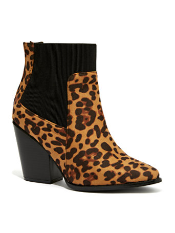 Plus Size Leopard Print Pointed Toe 