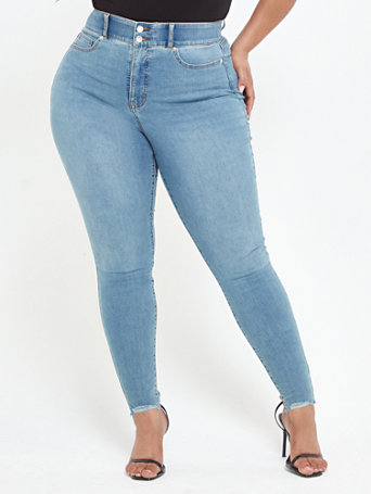 tall light wash jeans