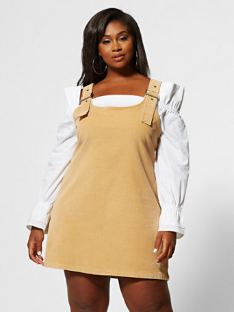 peave Bliv oppe ven Plus Size Corduroy Jumper Dress Deals, SAVE 52% - online-pmo.com