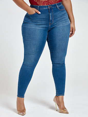 skinny jeans super tall inseam wash rise medium plus figure