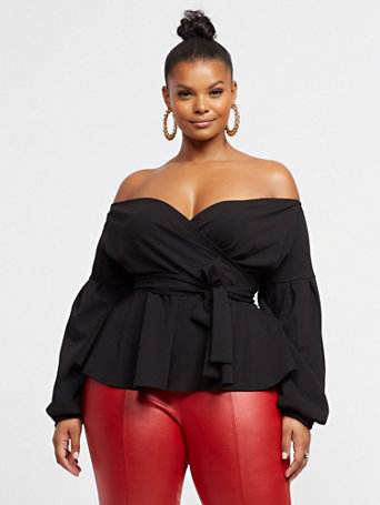 Off shoulder peplum Clearance