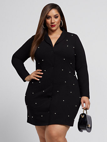 pearl blazer dress