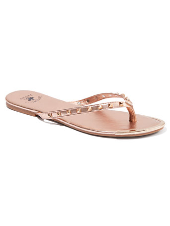 wide width rose gold sandals