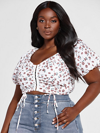 Plus Size Shelly Corset Style Top 