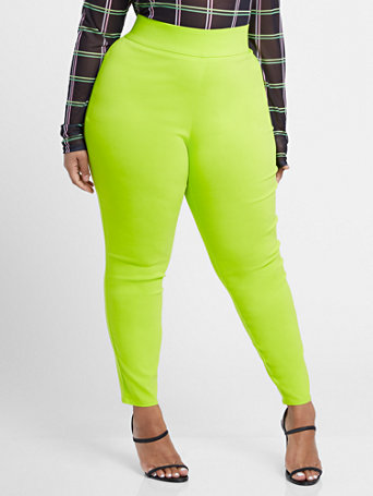 lime green plaid pants