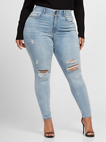 denim dress curvy