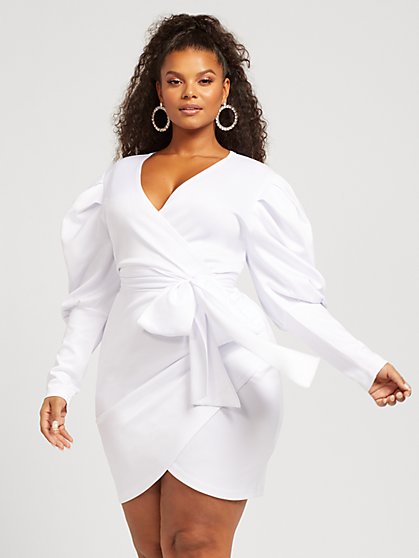 white party dresses for curvy figure