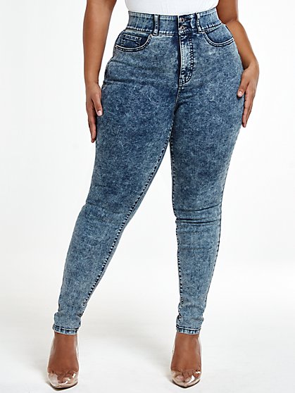 grey jeans womens plus size