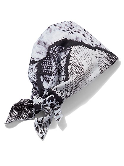 Plus Size Animal Print Head Scarf - Fashion To Figure