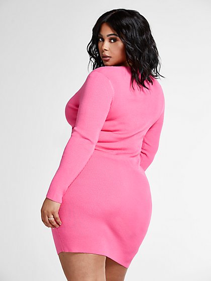 plus size sweater dresses trendy