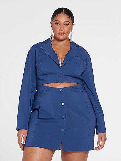 Plus Size Audra Cutout Blazer Dress - Fashion To Figure