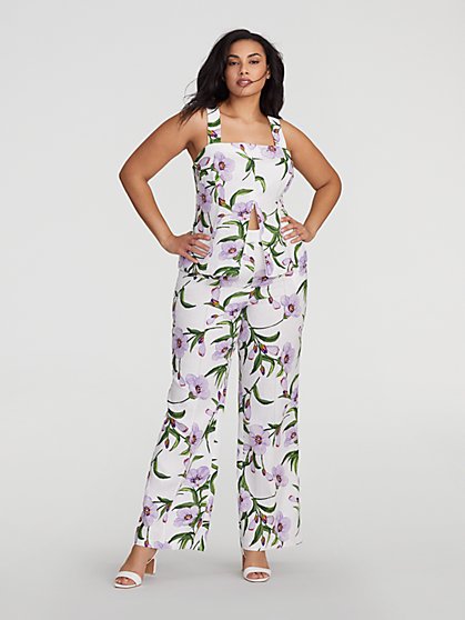 Plus Size Balee Floral Print Pants - Gabrielle Union x FTF - Fashion To Figure