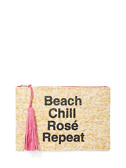 Plus Size Beach Chill Rosé Repeat Bikini Bag - Fashion To Figure