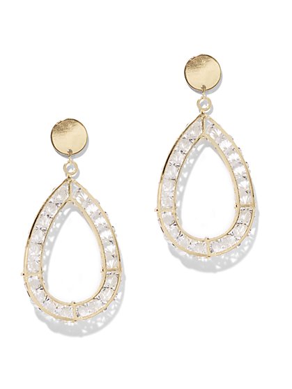 Plus Size Beaded Teardrop Earrings - Fashion To Figure