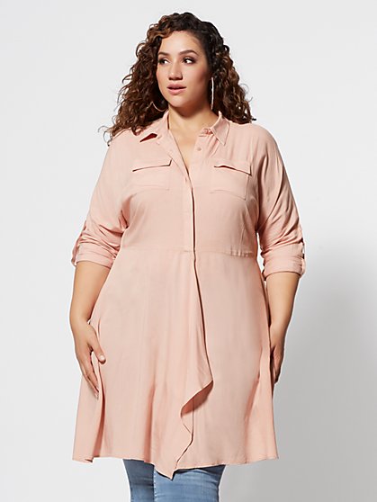 Plus Size Bellamy Utlility Blouse - Fashion To Figure