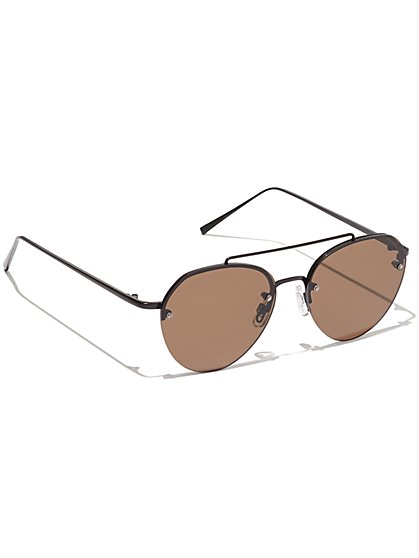 Plus Size Black Aviator Sunglasses - Fashion To Figure