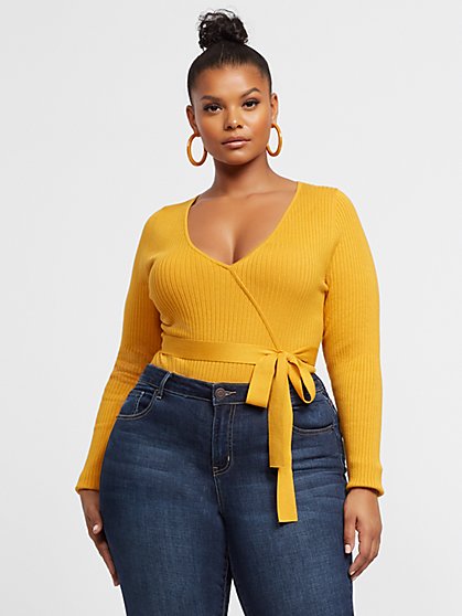 Plus Size Carmella Belted Bodysuit - Fashion To Figure