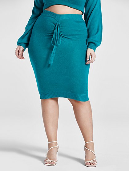 ruched skirt plus size