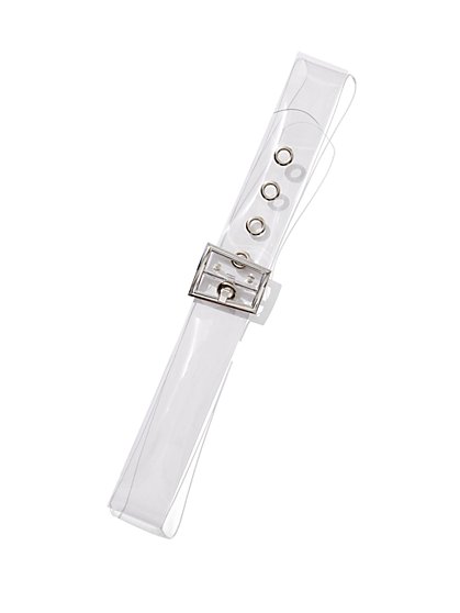 Plus Size Clear Metal Buckle Belt - Fashion To Figure