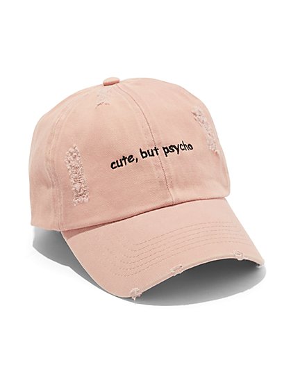 Plus Size Cute But Psycho Baseball Cap - Fashion To Figure