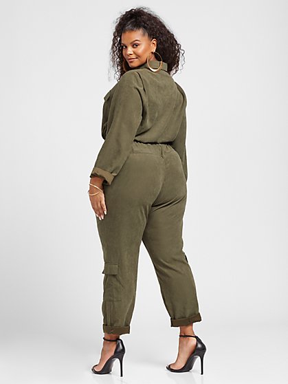 plus size utility jumpsuit