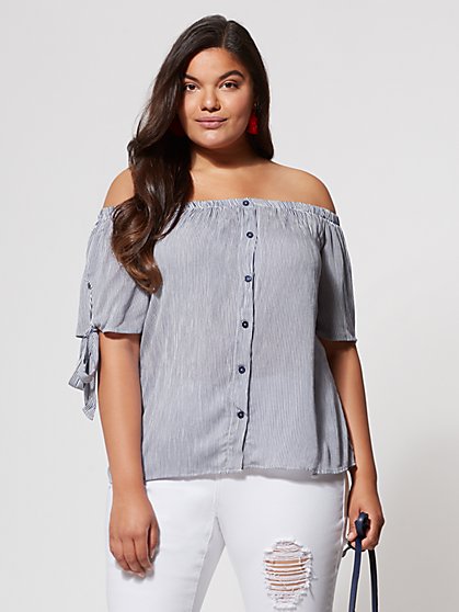 Plus Size Debbie Off Shoulder Top Fashion To Figure Plus Size Debbie Off Shoulder Top Fashion To Figure