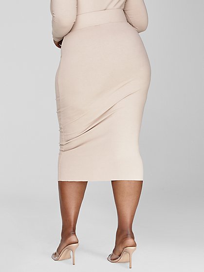 Women's High Waist Midi Pleated Bandage Dresses Fashion Lady Skirts Plus Size