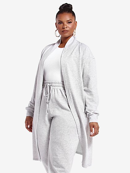 Plus Size Essentials - The French Terry Jacket - Fashion To Figure