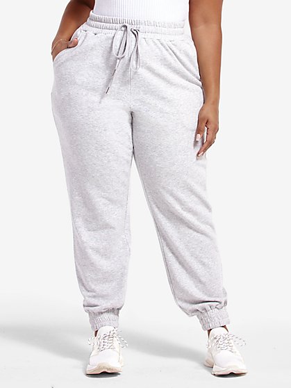 Plus Size Essentials - The French Terry Joggers - Fashion To Figure