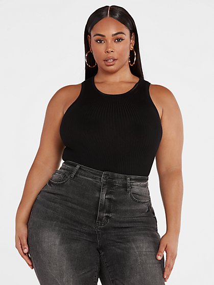 Plus Size Essentials - The Racerback Tank Top - Fashion To Figure