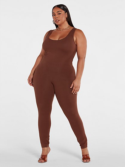 Plus Size Essentials - The Sleeveless Catsuit - Fashion To Figure
