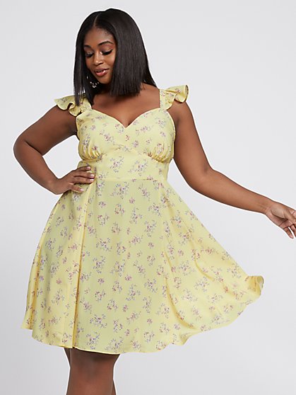 plus size yellow outfits