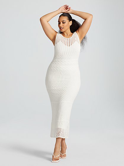 Plus Size Femi Crochet Maxi Dress - Gabrielle Union x FTF - Fashion To Figure
