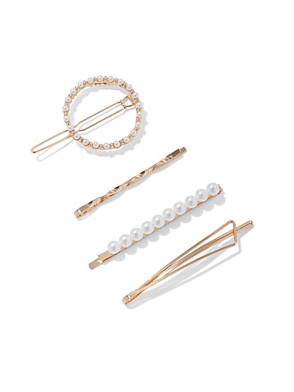 Plus Size Gold-Tone Hair Pin Set of 4 - Fashion To Figure