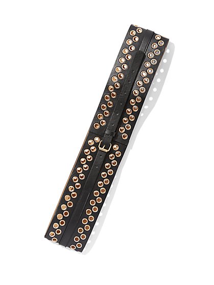 Plus Size Grommet Statement Belt - Fashion To Figure