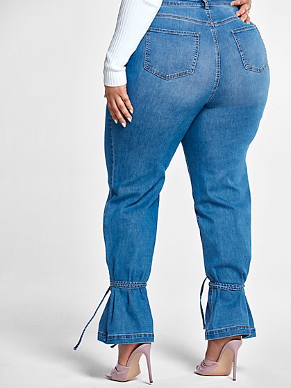 plus size short leg jeans