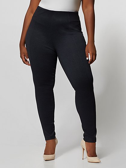 Plus Size Indigo Ponte Pants - Fashion To Figure