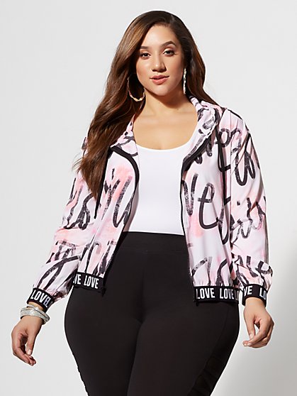 Plus Size Janine Love Hooded Jacket - Fashion To Figure