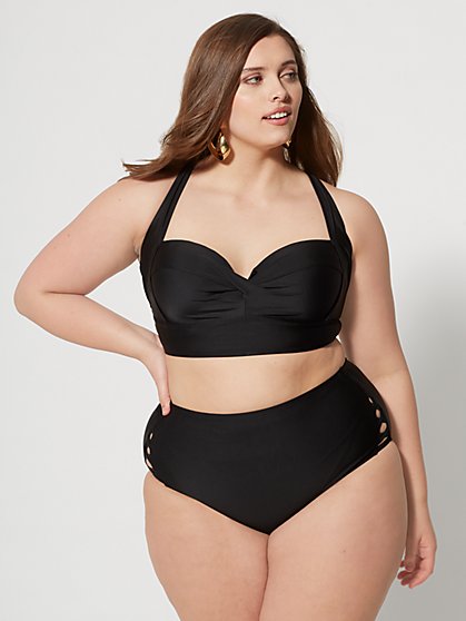Plus Size Kacey Ruched Bikini Top - Fashion To Figure