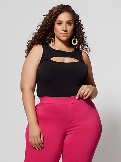 Plus Size Kalista Cut-Out Top - Fashion To Figure
